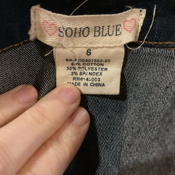 Kids soho blue size 6 Jean jacket - Picture 2 of 2